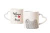 Puli, Hungarian Water Dog - cup with a dog, adorable cup with a heart-shaped handle, universal gift from the Art-Dog brand