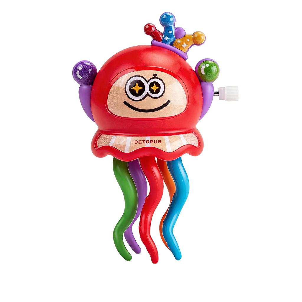 Wind Up Octopus Toy for Kids with Rotating Tentacles Educational Bath Time Entertainment Durable Safe Design