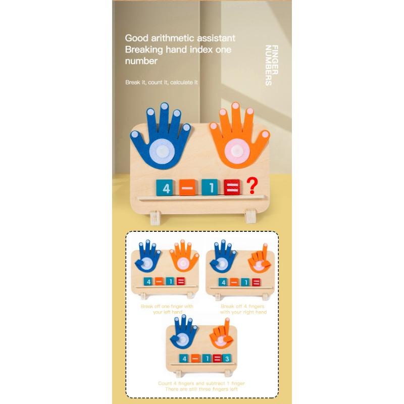 Montessori Math Finger Cognition Addition Enlightenment Early Educational Arithmetic Toy