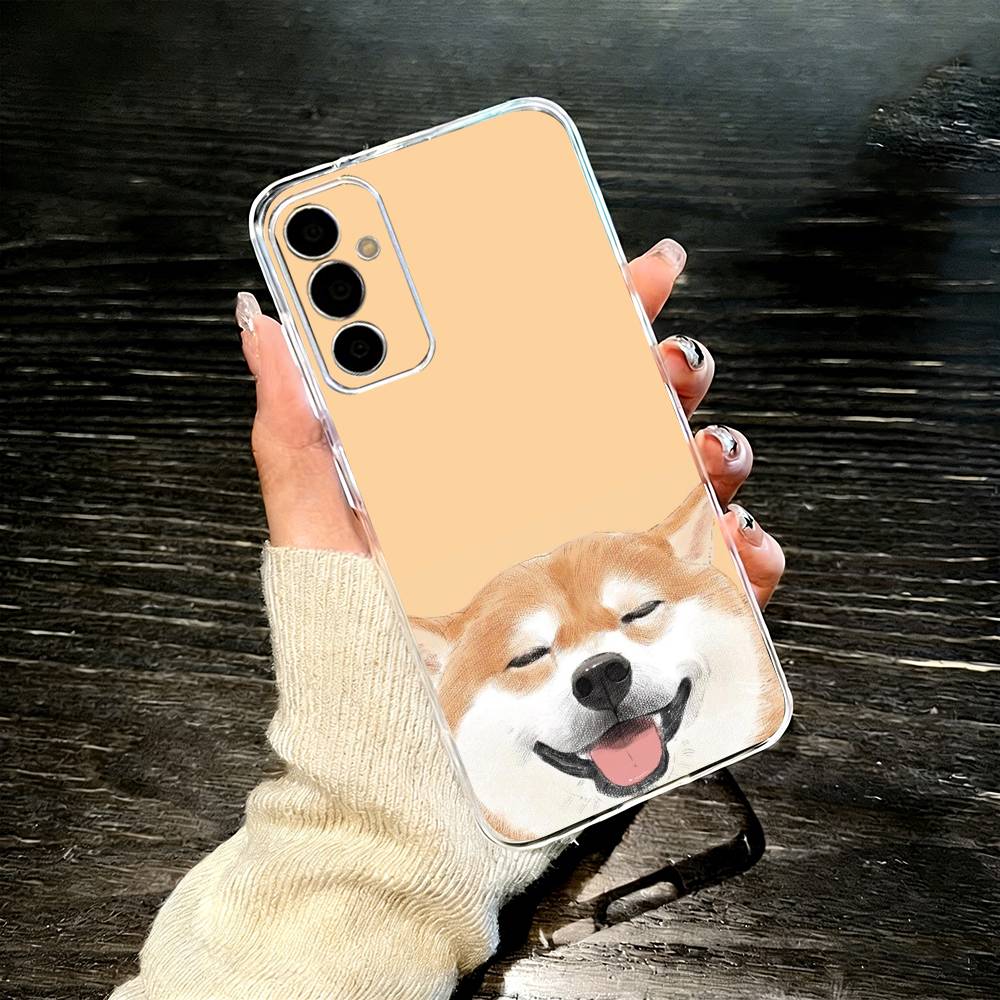 C-Корги Питомец Милый Пес Мультяшный Чехол Для Телефона Для SamsungA10,12,20,21S,30,31,40,50,51,52,70,71 Прозрачный Чехол