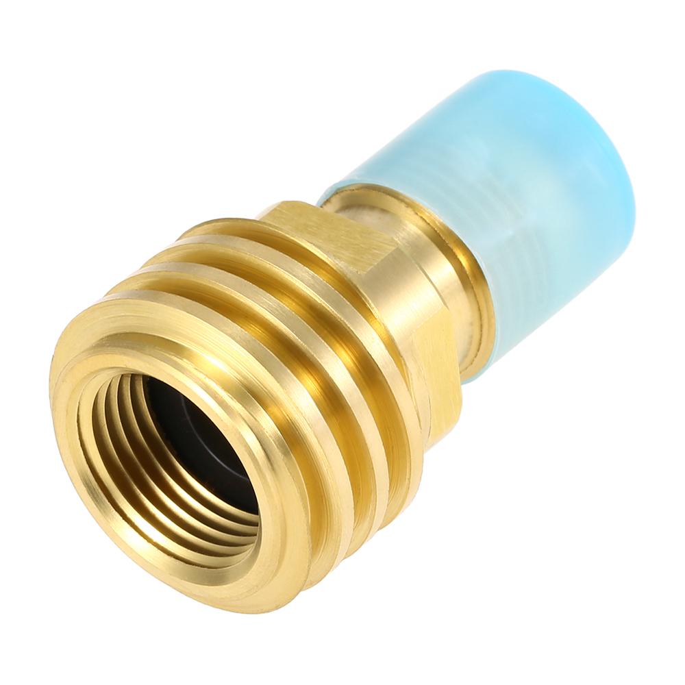 Propane Tank Adapter Solid Brass Regulator Valve Safety POL Tank Convert to QCC1 Type1