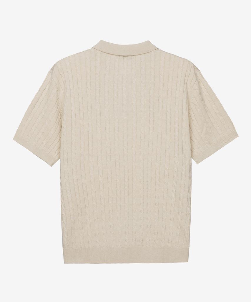 MINDBRIDGE Cable Collar Short Sleeve Knit - 3 Colors