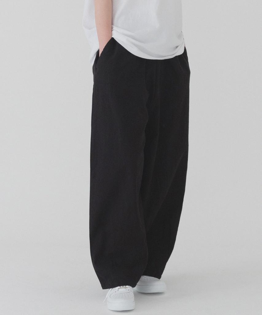PIANER Comfortable Linen Balloon Pants (Black)