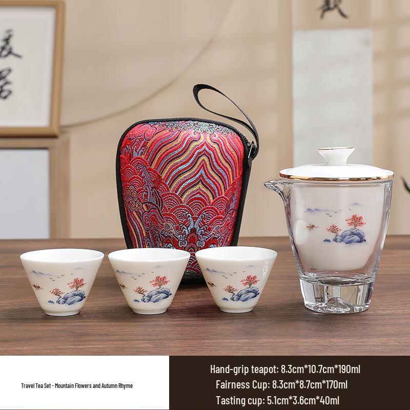 Ai Qi Yi Xuan SW Portable Ceramic Travel Tea Set