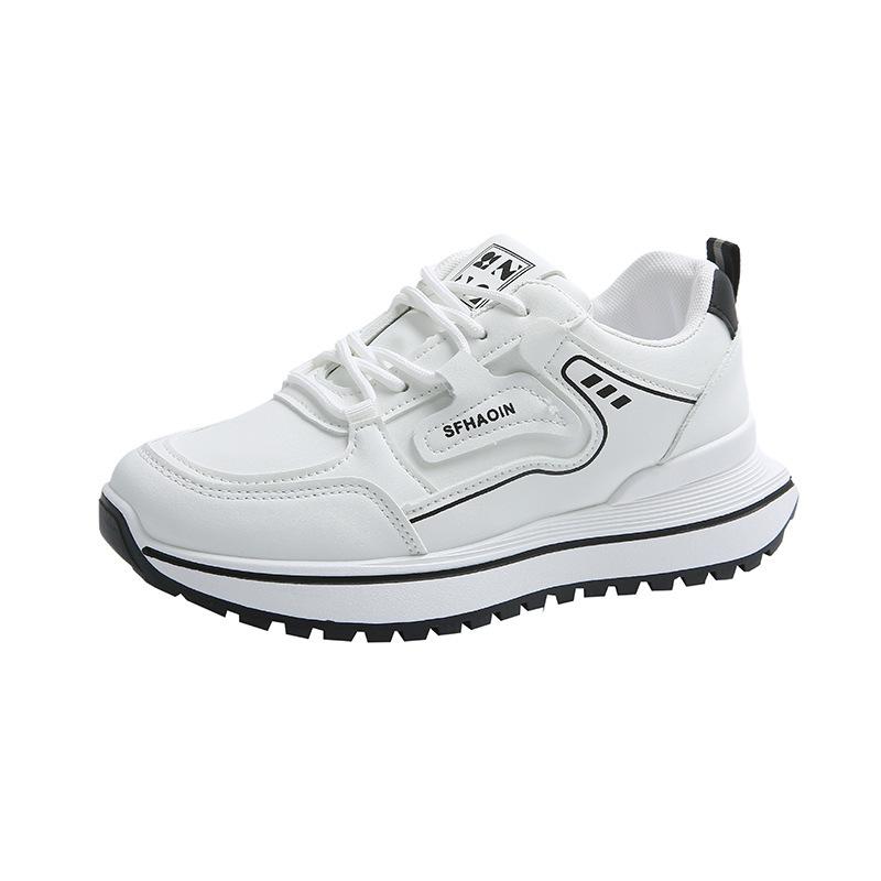 Инс корейская версия новых кроссовок для женщин 2025 весна студенческие беговые спортивные на толстой подошве увеличивающие рост повседневные туфли для женщин