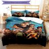 3pcs The Croods Bedding Set Duvet Cover Closure Includes 1 Duvet Cover & 2 Pillowcases, Soft and Comfortable for All Seasons.