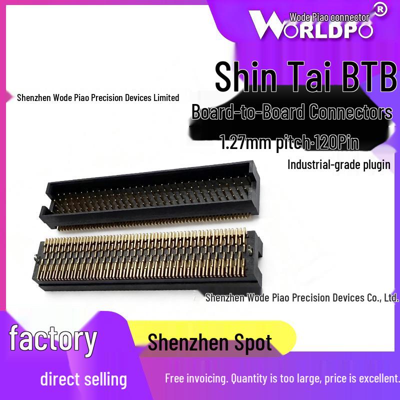 Shentai TOLC-130-02-L/F-Q-LC 120-контактный разъем «плата-плата», штыревой