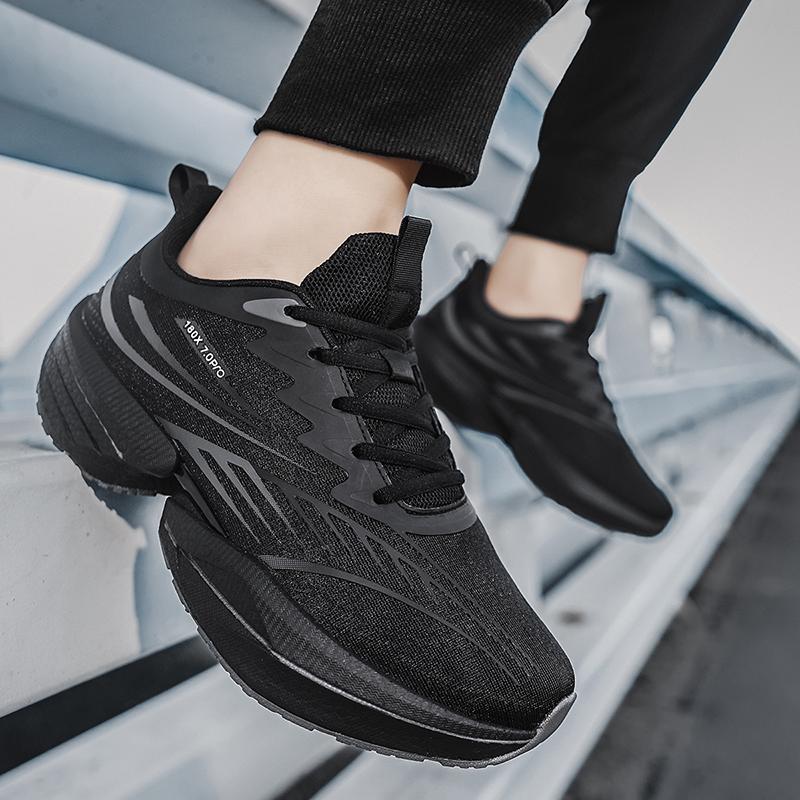 Hot Selling Outdoor Cushioned Mens and Womens Sports Shoes Marathon Running Shoes Lightweight Rebound Anti Slip Walking Shoes