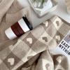 Love Scarf Scarf Heart Knitted Black White Plaid Scarf Thickened Warm Winter Womens Scarves Christmas New Year Gifts