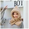 Hat, Scarf, One-piece Hat, Winter Fashion, Versatile, Female Adult Cycling, Warm and Plush Thick Ear Protection, Windproof Hat