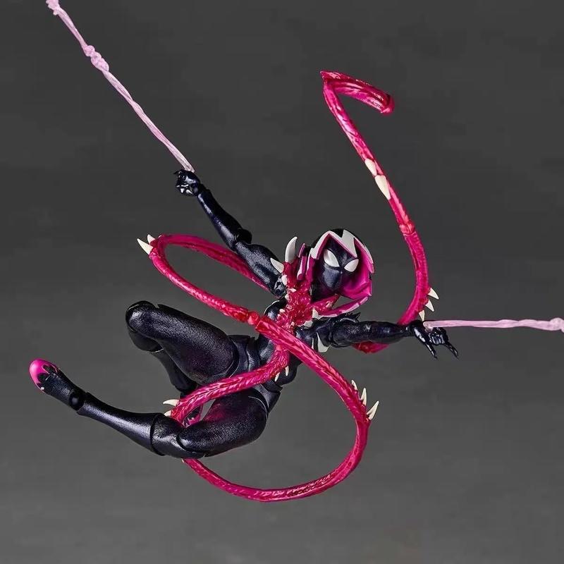 KO Revoltech Серия Amazing Yamaguchi Человек-Паук/Веном Гвен Набор Фигурок Действия Настольное Украшение - Коллекционная Игрушка Для Фанатов