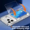 For iPhone 17 Pro Clear Case PC + TPU Phone Cover Card Holder Kickstand