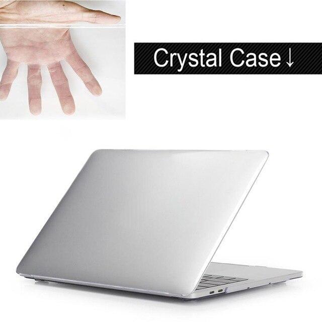 Кристалл чехол для ноутбука для MacBook Air Pro Retina 13 дюймов 13,3 дюйма 2020 чехол для ноутбука протектор для MacBook с Touch Bar ID Pro 13,3 Прозрачный чехол