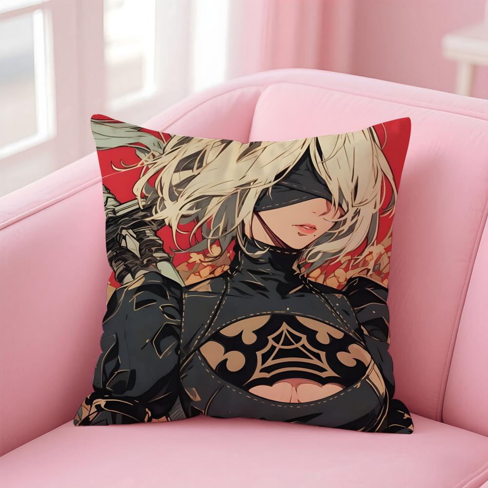 Игра N-Nier A-Automata Наволочка Удобная Двусторонняя Наволочка Идеально подходит для автомобиля, дивана, спальни и не только
