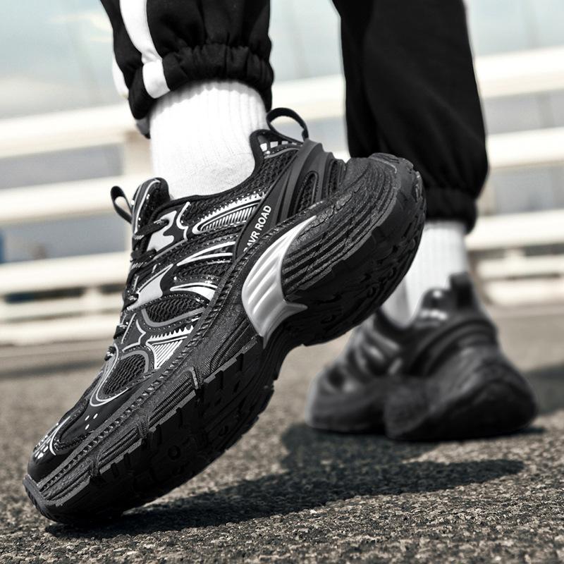 Spring trend men's and women's retro fashion dad shoes comfortable and breathable thick-soled invisible height-increasing casual shoes