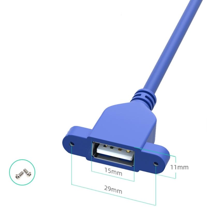 USB 3.0 Удлинительный кабель USB 3.0/USB 2.0 Папа-Мама Кабель-адаптер с винтовым креплением на панель для промышленного компьютера ПК