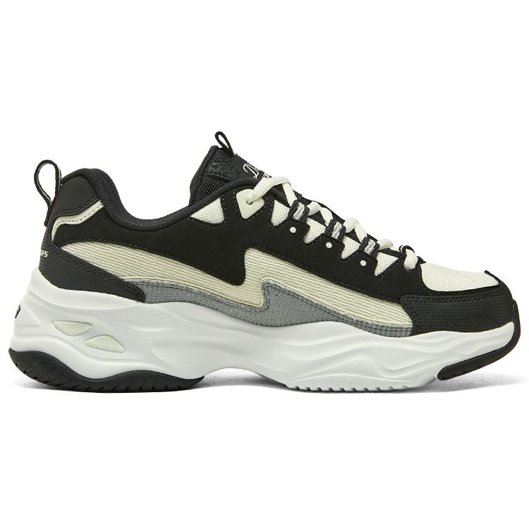 Skechers DLites 1.0 Четвертое Поколение Молочный Чай Медведь Удобные Универсальные Амортизирующие Дышащие Низкие Повседневные Беговые Кроссовки 896282-BKNT