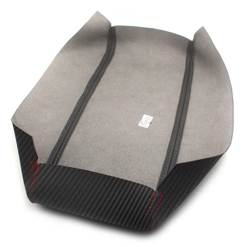 Soft Carbon Texture Leather Armrest Cover For Toyota Prius 2004 - 2009 Car Center Control Armrest Box Skin Cover Sticker Trim