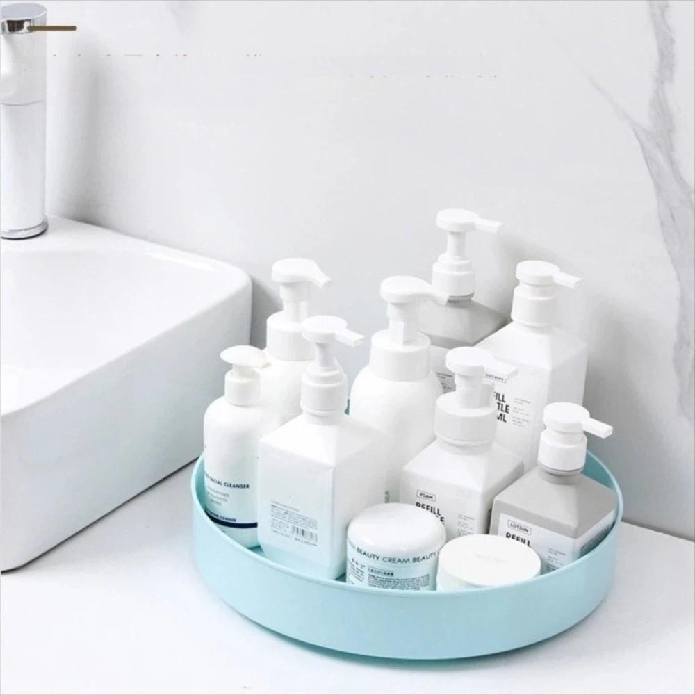 Non-Slip Storage Tray 360 Degree Rotating Rotating Cabinet Organizer Round Rack Plate Cosmetic