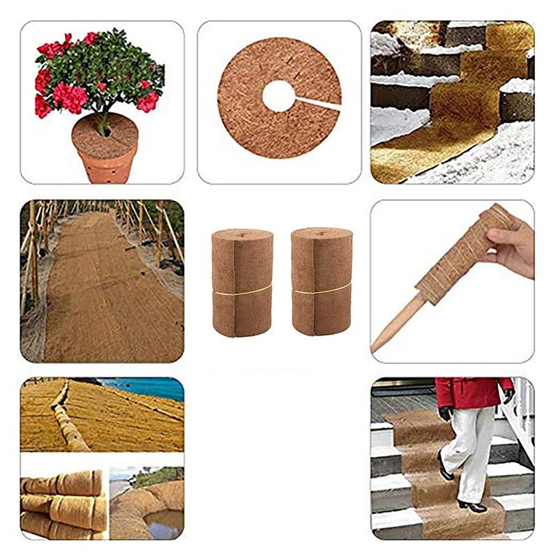 Plant Fiber Roll Natural Reptile Carpet Mat Reptile Bedding Supplies Insulation Flowerpot Basket Coconut Coir Liner Sheet Coco