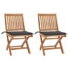 Garden Chairs - VIDAXL - Teak Wood - Anthracite - Folding - Timeless Design