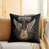 JJefferson Airplane Rock Band Cushion Cover Silky Short Plush Invisible Zipper Dustproof Sofa Pillow Case For Home Decor