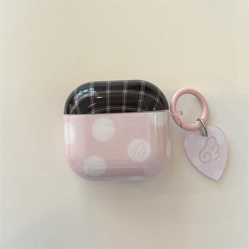 Фиолетовый фон коричневая и белая звезда чехол для наушников для Apple AirPods 1 / 1-го поколения однотонная забавная оболочка PRO1 противоударная PRO1