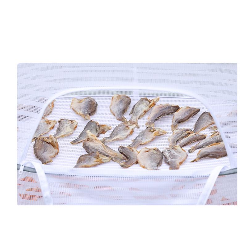 Складная сетчатая сушилка для овощей, 3 слоя, с застежками-молниями, портативная, прочная, нейлоновая веревка, многофункциональная, сетчатая сушилка для овощей