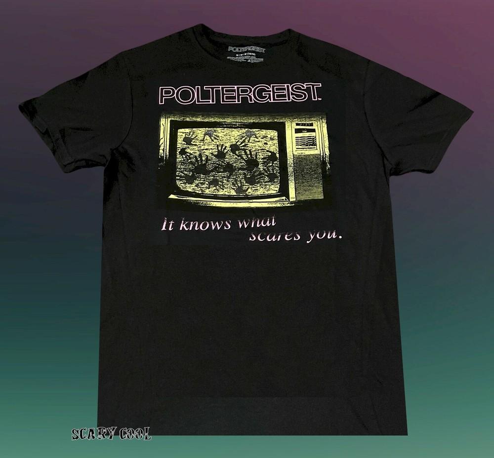 Poltergeist TV Movie Poster 1982 Horror Black Movie Mens Vintage Unisex T-Shirt