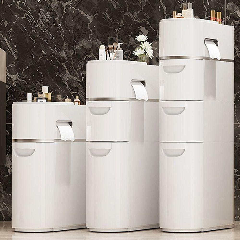 Large Capacity Gap Storage Organizer Movable Plastic Storage Rack  Small Spaces