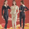 Enhanced Caffeine Body Shaping Long Sleeve & Pant Bodysuit for Postpartum Abdomen Sculpting
