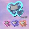 Solar Powered Car Neon Light Wireless Cute Heart Shaped Led Ambient Light Suction Cup USB Rechargeable Atmosphere Breathing Lamp