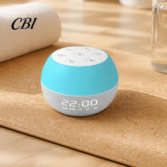 Customizable Sound Effect Player White Noise Sleep Machine, Portable Baby Night Light with 20 Soothing Ambient Machine Sounds, Timer Auto Off