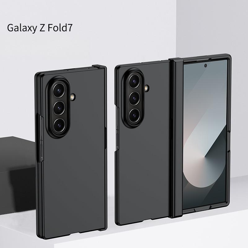 Подходит для Samsung Galaxy Z FOLD 7 Чехол из трех частей с нежной кожей Улучшенный противоударный защитный чехол