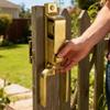 Rust-resistant Steel Heavy-duty Automatic Locking Lock Instant Locking Gate Lock  Wooden Fence Gate