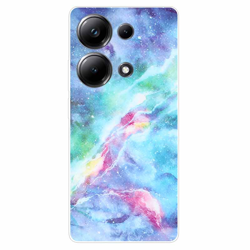 Beautiful Phone Cases for Xiaomi Redmi Note 13 4G Case Clear Bumper Soft TPU Silicon Cover for Redmi Note13 4G Protection Shells