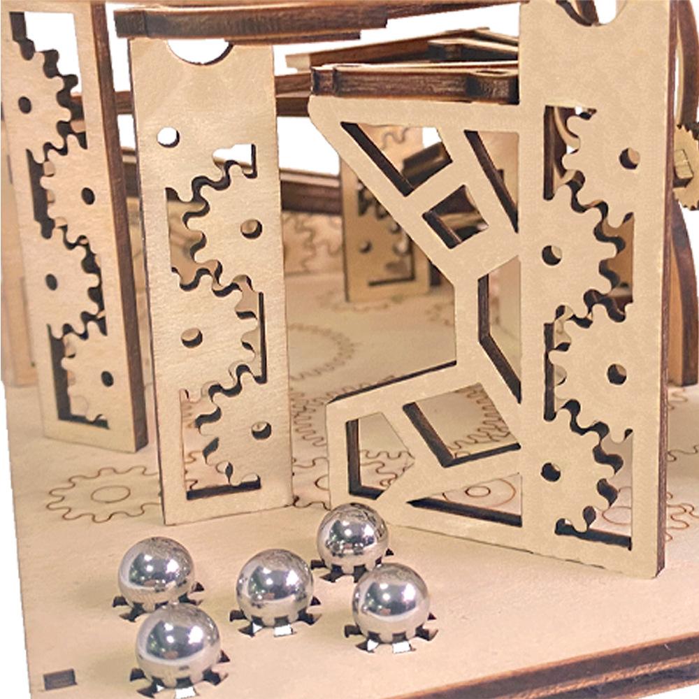 Детская головоломка 3D головоломка DIY Каменный метатель ручная сборка игрушка Механическая модель трека Научные игрушки Обучение