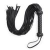 Leather Tassel Whip for Adult Play - Black & Red Flirting Toy for Men and Women