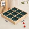 Wooden Multi-Compartment Serving Tray with Bowls