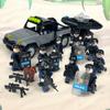 M-27 Off-road Truck Special Police Car Small Particle Building Blocks Toy Assembly Children's Toy Gift