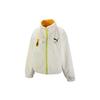 Reversible Solid Color Logo Embroidered Sherpa Jacket Women Jackets White 538856-65