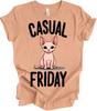 Casual Friday Hairless Cat Tee - Funny Sphynx Design