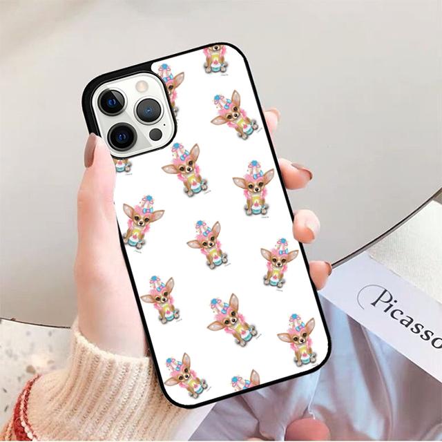Любовь Чихуахуа Собака Мама Щенок Чехол для Телефона для iPhone 17 Air 16 16e 15 Plus для Apple 13 11 12 14 Pro Max coque fundas