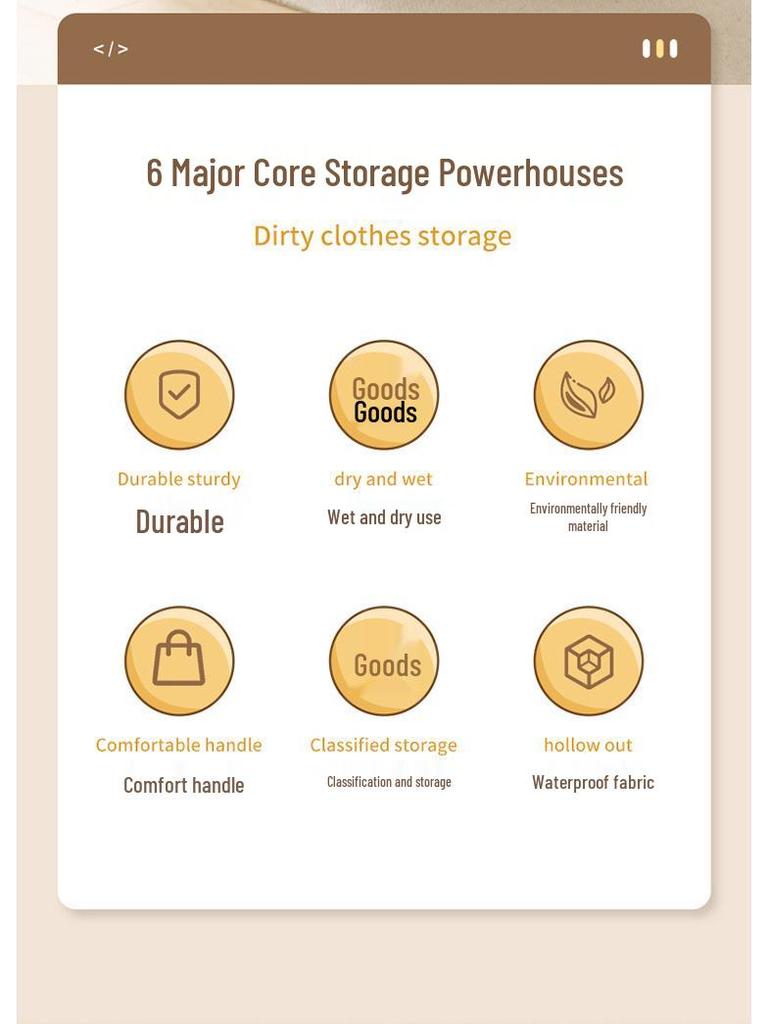 Waterproof Foldable Oxford Cloth Laundry Hamper with Lid for Bathroom Use