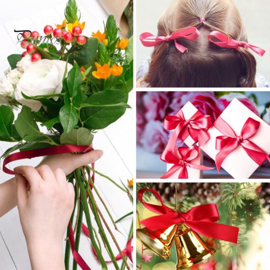 22.8m Solid Color Ribbon 2cm Width Packaging Ribbon Polyester Cake Box Ribbon for Wedding Decor Bouquets DIY Projects