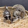Outdoors EDC Tool Brass Spartan Roman Warrior Helmet Knife Beads Lanyard Pendant DIY Paracord Bead Woven Rope Bracelet Accessory