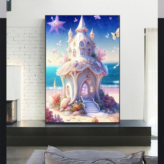 5D пейзаж Алмазный узор Artest Stream повышает креативность, уменьшает стресс, мозаика, алмазная вышивка, украшение для дома, сделай сам, подарок