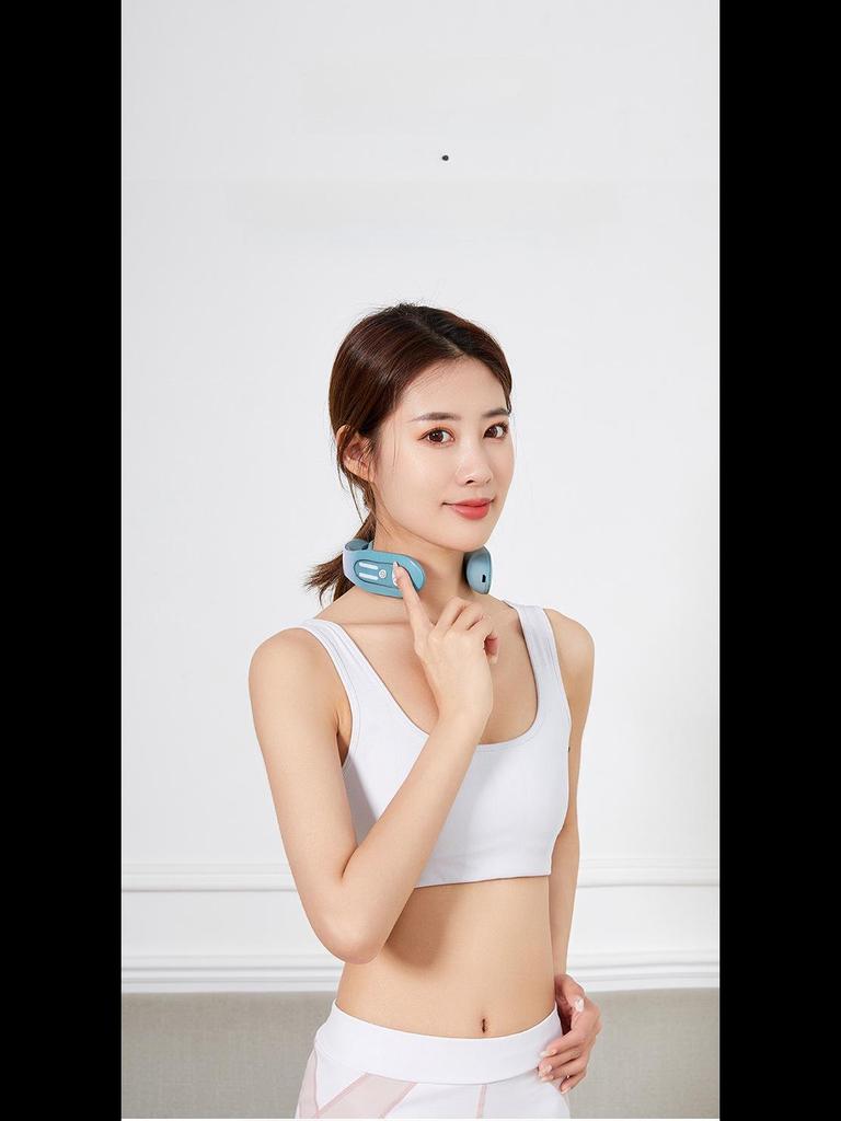 Портативный электрический шейный массажер с импульсом и подогревом для расслабления шеи и плеч