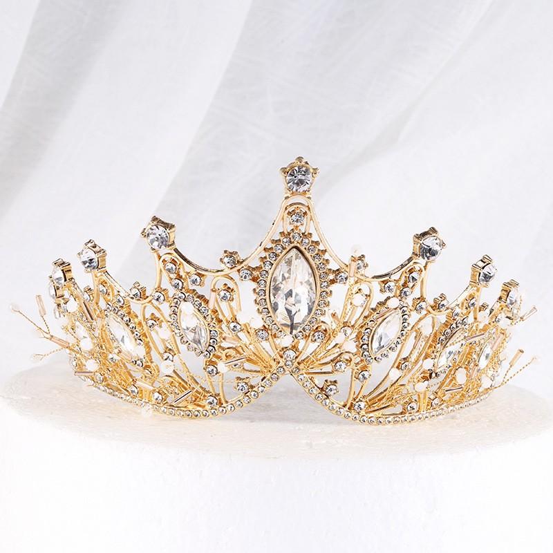 Bridal Crown Styling Wedding Accessories Handmade Wedding Rhinestone Marquise Korean New Style