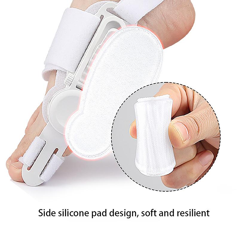 Thumb Eversion Orthotic Device Toe Separator Bunion Corrector With Anti-Slip Heel Strap Adjustable Orthotic Knob Buckle